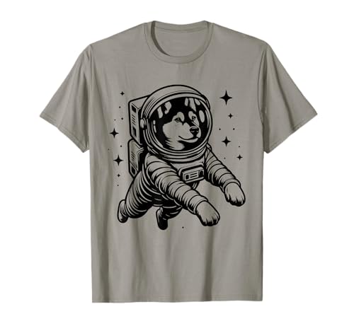 Dog Dad Mom Space - Astronauta Canaan Dog Camiseta