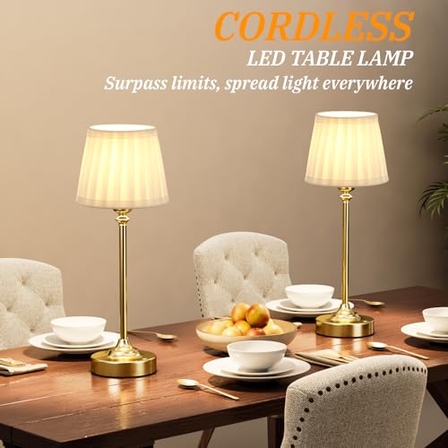 Lámparas de mesa recargables 2 unidades 15.8 pulg miniatura 6