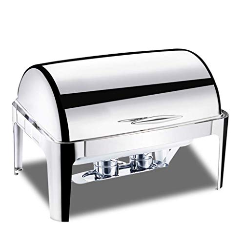 HSBAIS Speisenwärmer Buffetwärmer, Full Size 9 Qt Wärmebehälter Edelstahl Chafing Dish mit Deckel Rechaud für Catering…