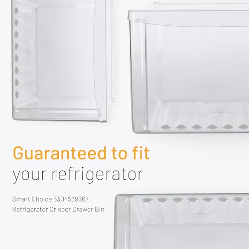 Smart Choice 240364503 Crisper Drawer Bin for Refrigerator Freezer - Clear, Frigidaire Drawer Replacement for 240364502 240364505 240364507 240364508, Fits Select Frigidaire & Kenmore Models by Smart Choice - Image 3