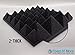 24 Tiles 24 X 24 X 2 Thick Studio Foam Acoustic Soundproofing Wedge OR Pyramid Foam