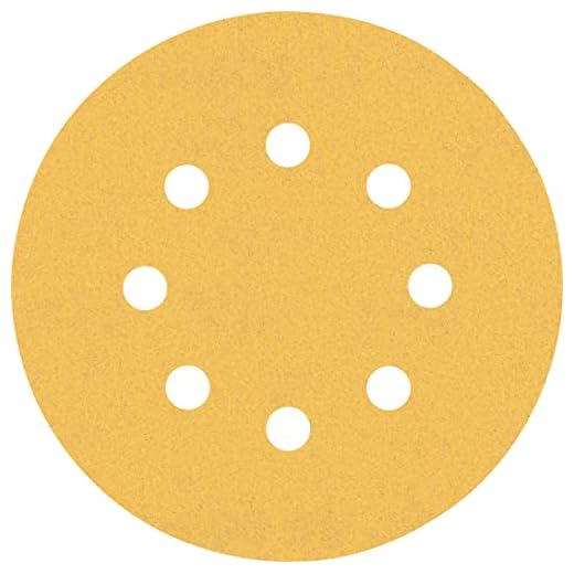 Bosch 50x EXPERT C470 Schleifblatt mit 8 Löchern (für Farbe auf Holz, Hartholz, Ø 125 mm, Körnung 120, Professional Zubehör Exzenterschleifer, Schwingschleifer)