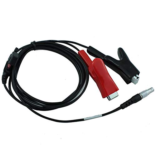 Hangton TCRP1203 Total Station 565854 0B 5 broches Pinces crocodiles Câble d'alimentation 1,8 m