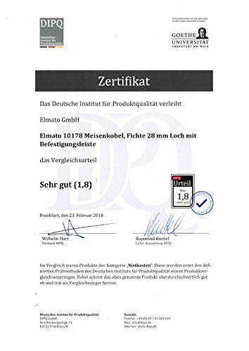 Nistkasten Elmato 10181 für Rotkehlchen im Vergleich