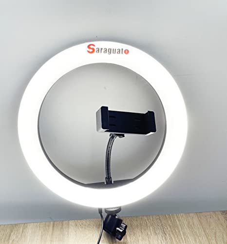 Anillo de luz LED para Selfie para Ordenador portátil, Escritorio, Youtube, lámpara de Relleno, Kit de iluminación para videoconferencia con trípode, Clip para Soporte de teléfono - imagen 2