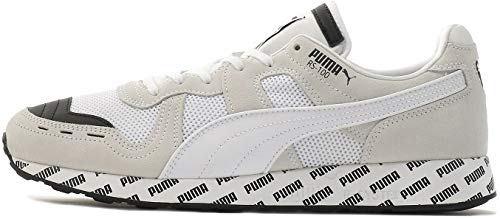 Puma Men's RS-100 Sneaker, White Black, 12 M US