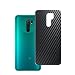 Produktbild Vaxson 2 Stück Rückseite Schutzfolie, kompatibel mit Xiaomi Redmi 9, Backcover Skin - Carbon Schwarz [nicht gehärtetem Glas/nicht Front Displayschutzfolie]