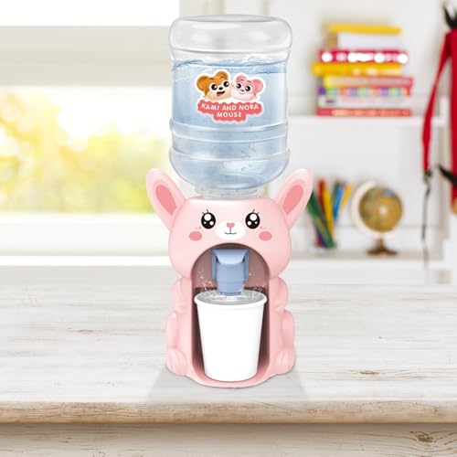 Kid Cold Water Dispenser, Cartoon Water Cooler, Simulation Drinks Dispenser with Tank Cup, Cute Animals Water Dispenser Toy, Water Fountain Toy, Enhances Creativity and Hand-Eye Coordination - Image 2