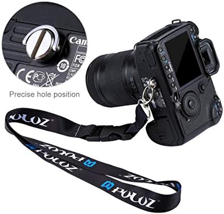 Yosoo Stainless Steel Flat Head D Shaft D Ring 1/4" Mounting Screw Adapter for DSLR Camera/Tripod/Monopod/QR Quick Release Plate(Type 2)