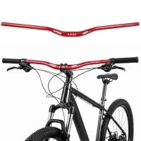 Guidon Vélo Grocbar – Alliage Alu Extra-long, CNC, Ergonomique, Résistant Aux Chocs, Rouge