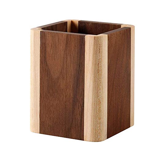 Wood Desk Pen Holder Pencil Organizer Desktop Office Pencils Stand Holder Simple - Image 6