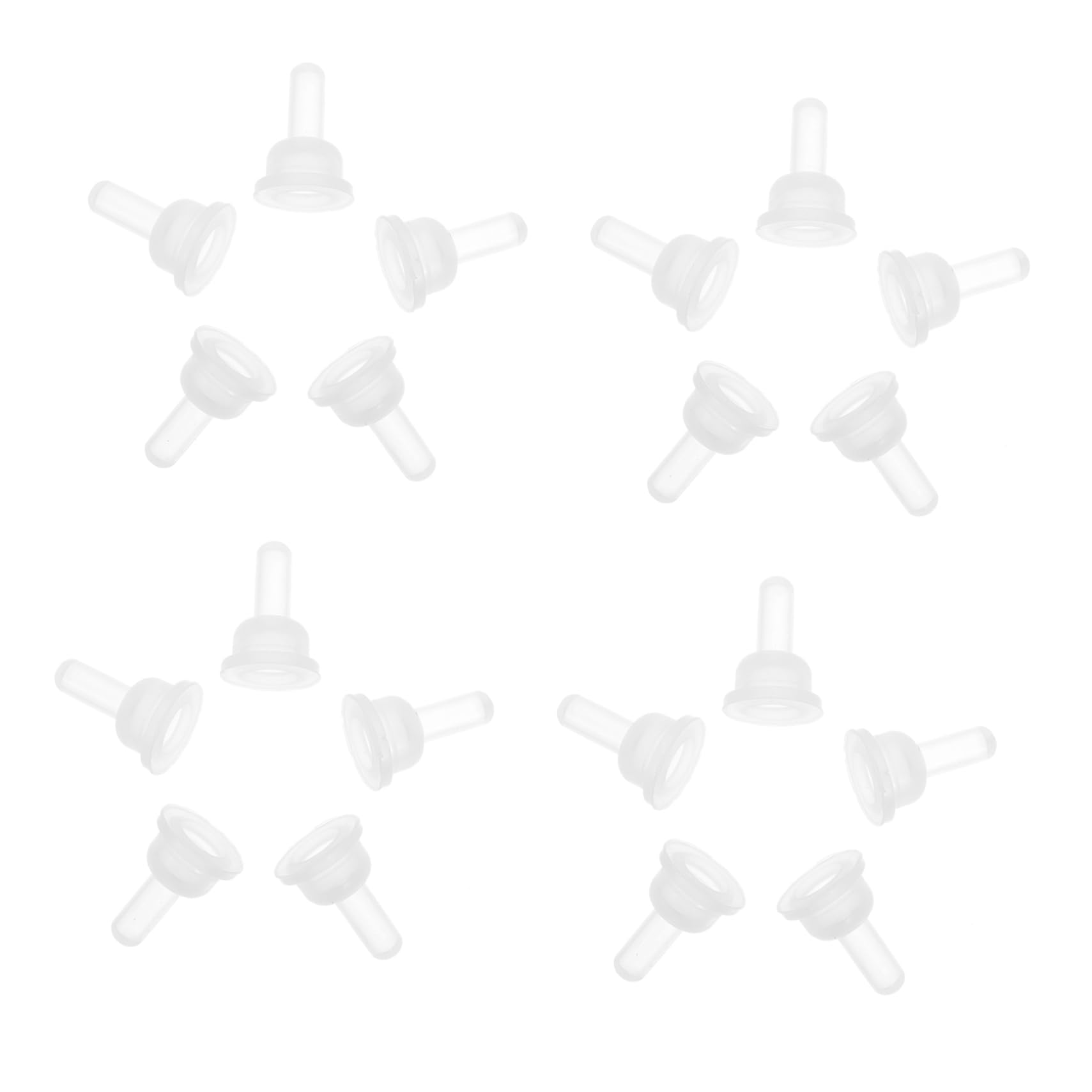 Garneck 40Pcs Silicone Pet Feeding Nipples Nursing Pacifiers for Rabbits Chinchillas Animal Bottle Accessories Easy to Clean Present for Pet Owners