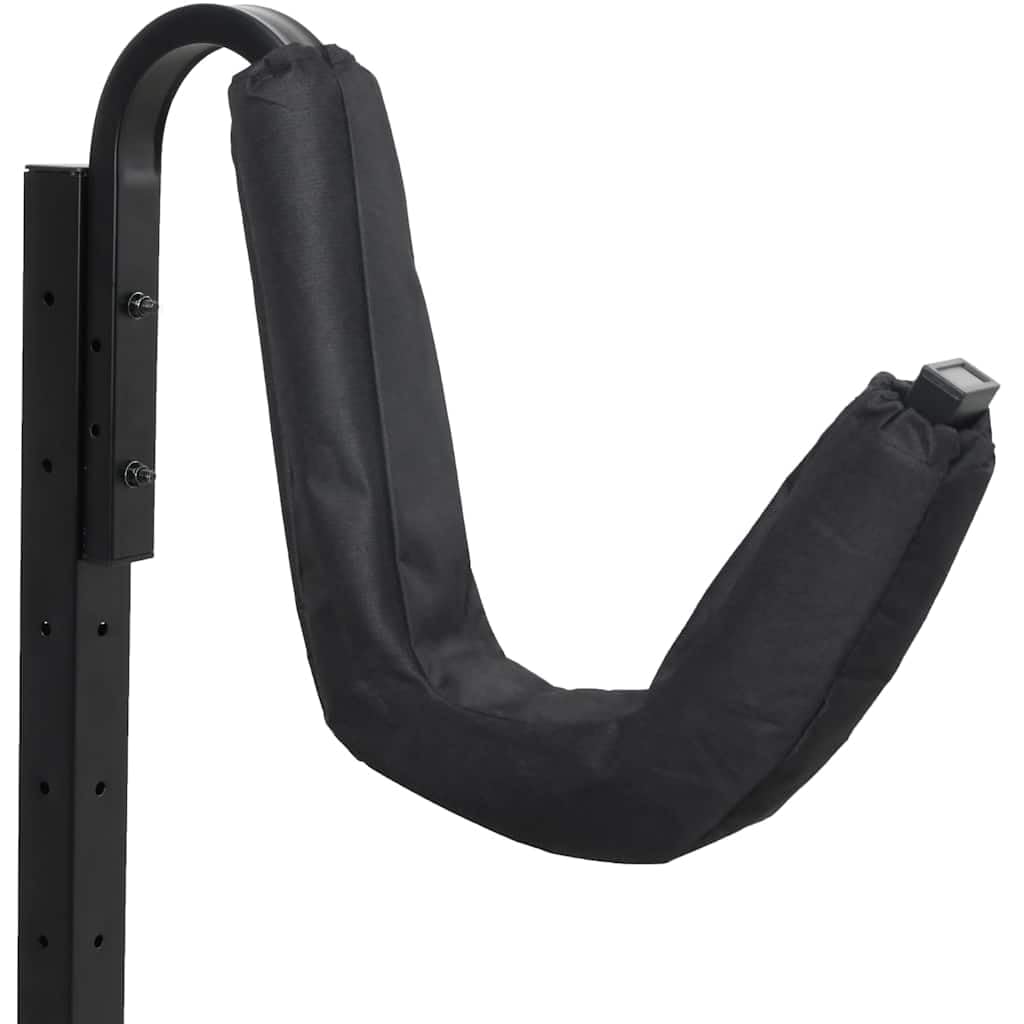 vidaXL Soporte para 2 Kayaks Acero 250x57x127,5 cm, Estante de Kayak, Soporte de Kayak Independiente, Estante de Almacenamiento de Kayak Independiente