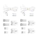 Produktbild 2 Set Rollo Halterung Fenster, 17mm Ersatzteile Doppelrollo Klemmhalter, Rollo Fittings Behandlungen Ersatz-Set Roller Blind Beschläge für Rollo-Jalousien