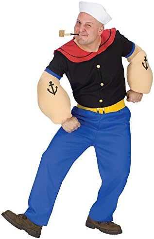 Fun World Herren Popeye Kostüm