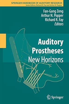 Auditory Prostheses: New Horizons: 39 2012th Edition book cover