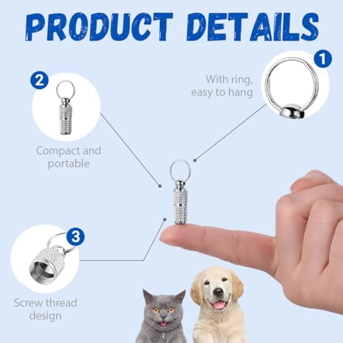 JUGUTA 3 Stück Personalisierte Adressanhänger Für Hunde Katzen, Adressanhänger Hund, Hundehalsband Anhänger, Für Haustiere, Katzen, Hunde