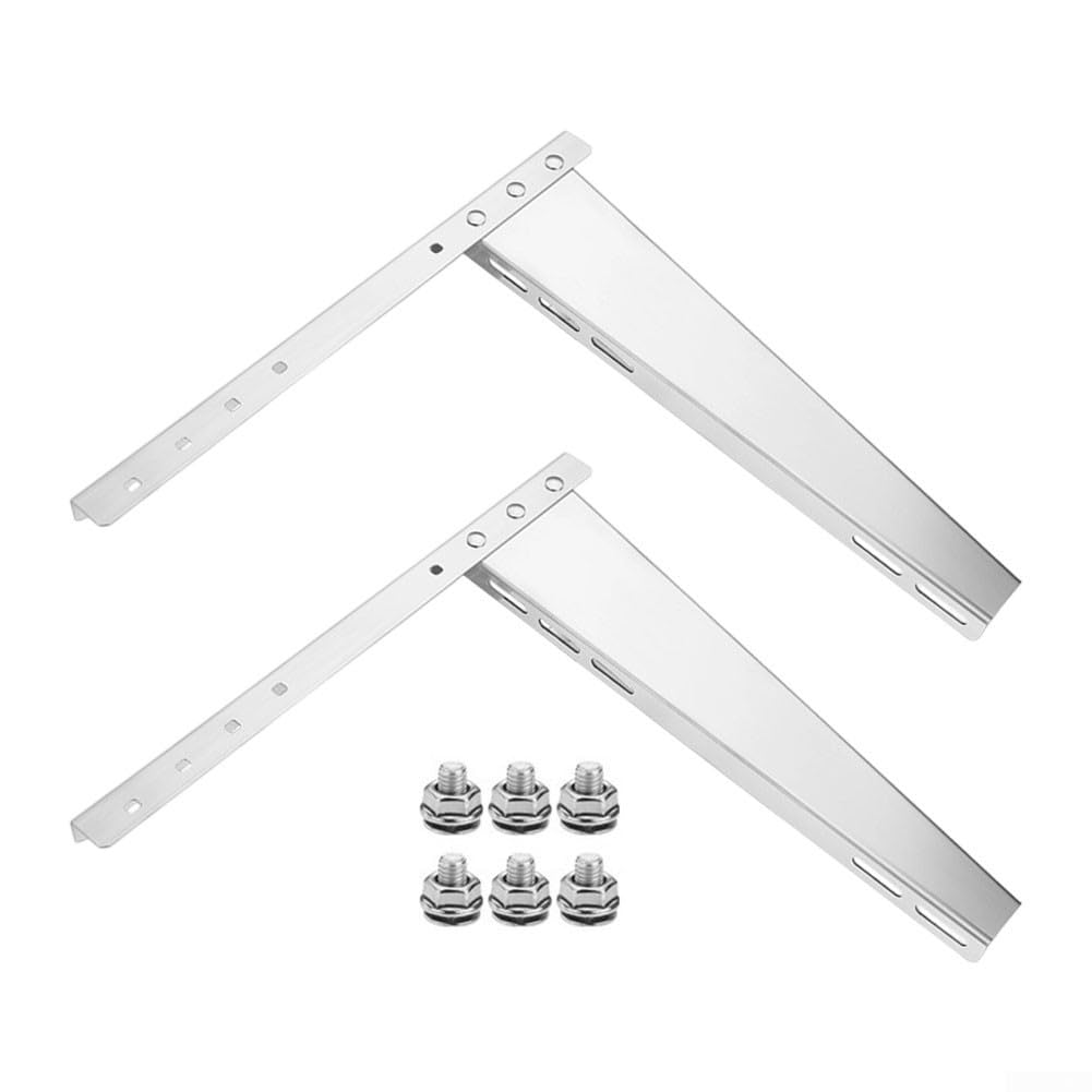 Soporte de aire acondicionado de acero inoxidable, soporte de unidad exterior 304, trípode grueso 1.5P para instalación de unidad de CA
