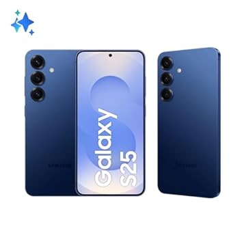 Celular Samsung Galaxy S25 5G, 512GB, 12GB RAM, Câmera Tripla de 50+12+10, Tela Grande de 6.2", Azul Marinho