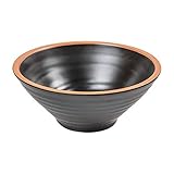 12 Stück - Schüsseln, 1100 ml, Ø 20,3 x 8,5 cm, Schwarz, Melamin