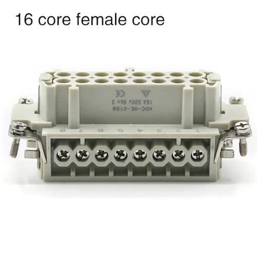 Conector pesado HE 16 pines hembra 16A 500V miniatura 2