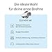 DJI Mini 4K Camera Drohnen Combo mit 4K UHD Kamera für Erwachsene, 3-Achsen-Gimbal-Stabilisierung, 10 km Videoübertragung, Autom. Rückkehr, windstabil, 2 Akkus 62 min Flugzeit, QuickShots, Unter 249g