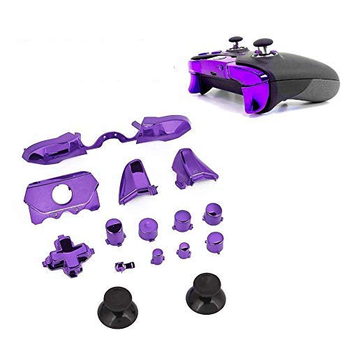 Image of Replacement Parts Repair Full Set ABXY Dpad Triggers Buttons Kits Controller Mod L1 R1 L2 R2 for Xbox One Elite XboxOne Elite (Purple)