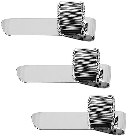 Qiuyan 3 PCS Metal Pen Holder Adjustable Single Spring Loop Pen Holder ...