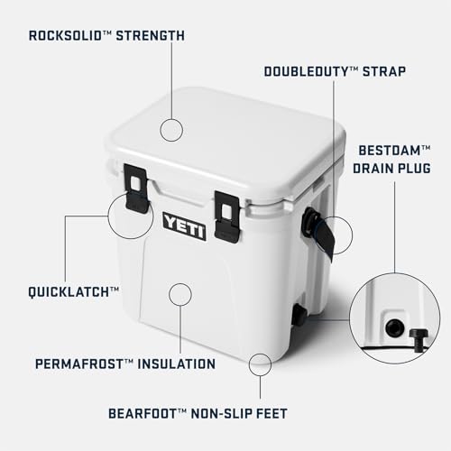 Image of YETI Roadie 24 2.0 Hard Cooler with DoubleDuty Shoulder Strap and Drain Plug