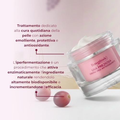 Bottega Verde - Uva Preziosa Ricarica Crema Viso, 50Ml, Antiossidante E Idratante, Con Estratto Iperfermentato Di Uva Rossa, Per Pelli Normali - 3