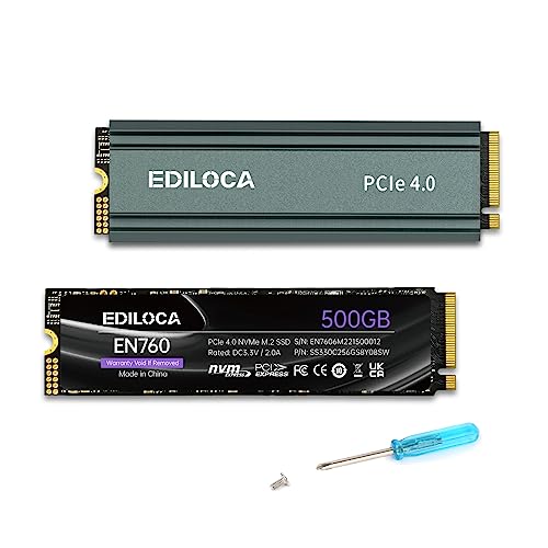 2TB NVMe M.2 SSD ヒートシンク付き Amazon | Ediloca EN760 SSD ヒートシンク付き 500GB PCIe