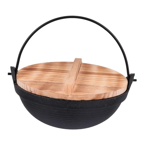 HOLIDYOYO Hanging Pot Lid Lightweight Portable Camping Pot for Outdoor Cooking for Family Gatherings Picnics