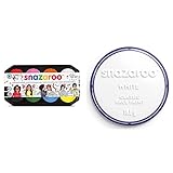 producto 2: No daña la piel Snazaroo- Paleta de pintura facial, Multicolor, 1 unidad (paquete de 1) (Colart 80818) + Pintura Facial y Corporal, Color blanco, 18 ml (Paquete de 1) (Colart 1118000)