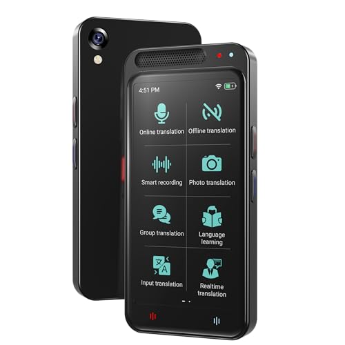 Language Translator Device, Real Time Translator Device，138 Languages High Accuracy Voice Translation, Supported Voice/Text/Offline/Photo Translation for Business Learning Travel