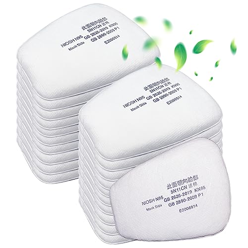 80PCS 5N11 Filter Cotton,Replacement Particulate Filter Cotton for 6200, 6502, 7502, 6800