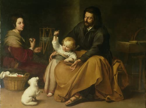 Peinture la Sainte Famille Murillo pour décoration de salon