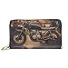 Portmonee Cafe-Racer-Motorrad Im Vintage-Stil Wallet Tragbare Leder Geldbörse Printmotiv Handtaschen Für Lehrer, Freundin, Tochter