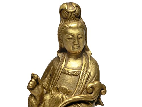 如意 聖観音菩薩像 立像 蓮華型台座 仏像 開運置物 観世音菩薩像 古銅製 如意 聖観音菩薩像 立像 蓮華型台座 仏像 開運置物 観世音菩薩像 古銅製