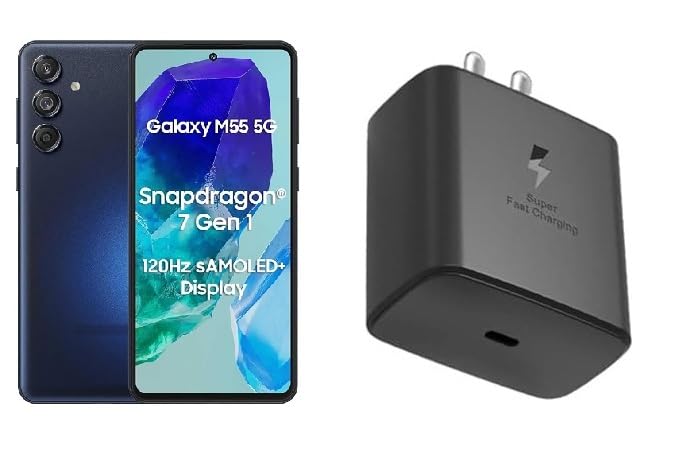 Image of Etguuds Charger Compatible with Samsung 45W PD3.0 Super Fast Charger Adapter for Ultrafast Charging to Your Galaxy Devices Compatible with Samsung M55 5G | M35 5G | M14 5G |