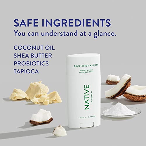 Native Deodorant | Natural Deodorant for Men and Women, Aluminum Free with Baking Soda, Probiotics, Coconut Oil and Shea… - Image 3