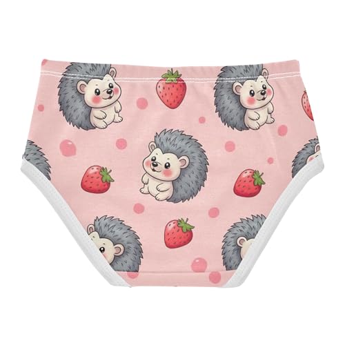 Cotton Girls Underwear Toddlers Cute Cartoon Grey Hedgehogs Pink Panties for Girl Aesthetic Kids Undies Briefs 2t2