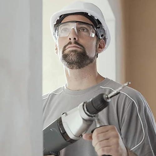 KAYLRE 2 PCS Schutzbrille - Arbeitsschutzbrille Antibeschlag Antispeichel Augenschutzbrille Vollsichtbrille Schutzbrille für Brillenträger Transparent