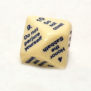 Ten Commandments Dice, 25mm d10