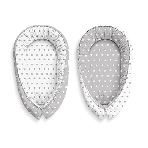 KOSPU Tour de Bébé Babynest Cocoon Lit de Voyage pour Bébé Cocoon, Gris/Étoiles GL-VU1M-JIKJ Taille Unique Cover