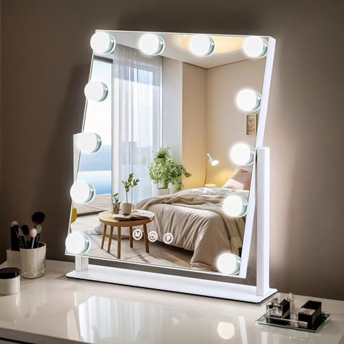 ZBOCAI Vanity Mirror with Lights, 13'' x 11'' Lighted Makeup