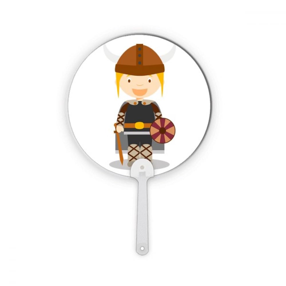 Éventail portable Viking robuste en plastique rond pour un souffle optimal