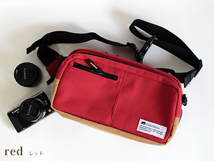 Parcferme(パルクフェルメ)8号帆布の一眼用3Wayカメラバッグ (レッド) Parcferme(パルクフェルメ)8号帆布の一眼用3Wayカメラバッグ (レッド)