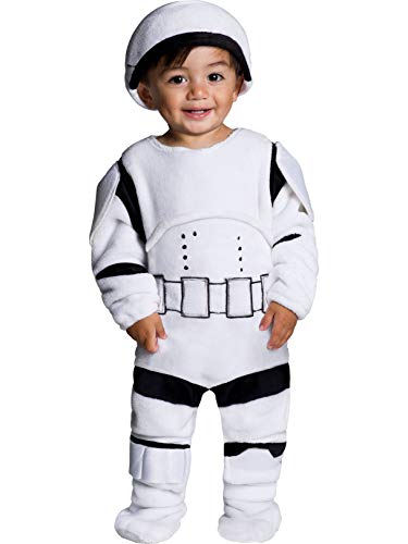 Rubie's Kid's Star Wars Classic Stormtrooper Deluxe Plush Costume Romper Baby Costume, Color As Shown, Infant