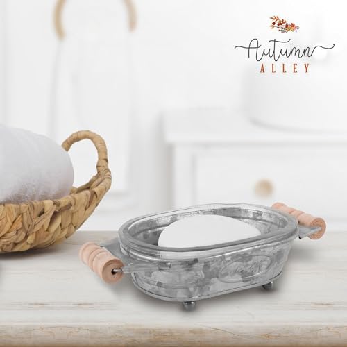 Autumn Alley SDH001 Galvanized Farmhouse Soap Dish For Bathroom thumb #1