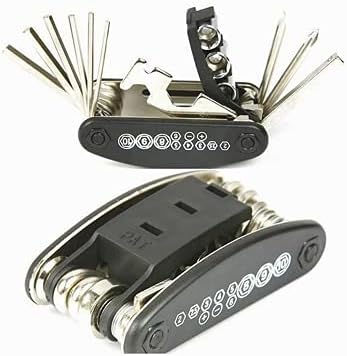 15 in 1 Bicycle Repair Tools Sets Multi-Purpose Wrench Mountain Bike Toolkit Multifunction bicycle tools sets cycle repair toolkit cycling tool kit perfect accessories for bike repairing.